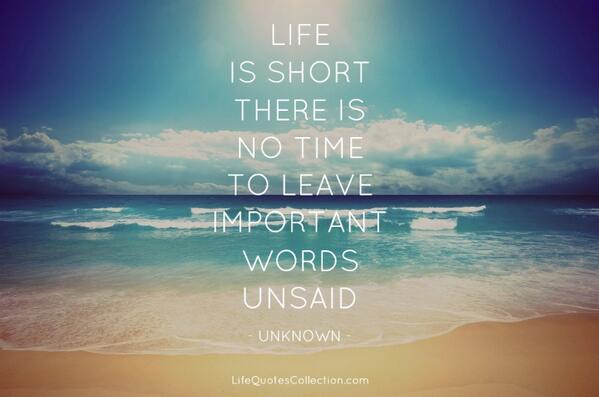 life is too short
